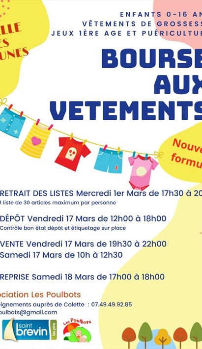 Bourse aux vêtements printemps été 0 16 ans