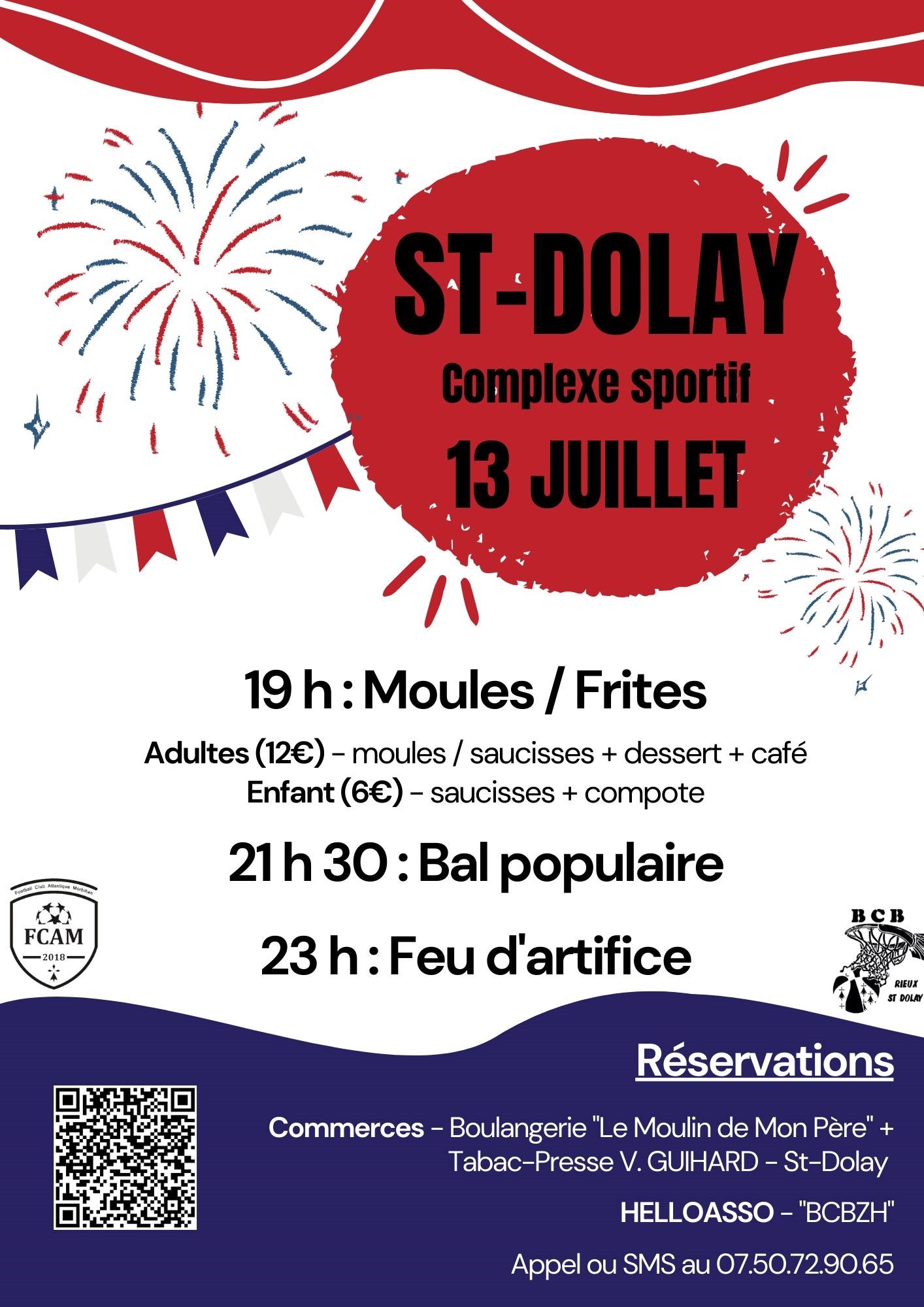 Moules Frites Feu Dartifice Bal Populaire