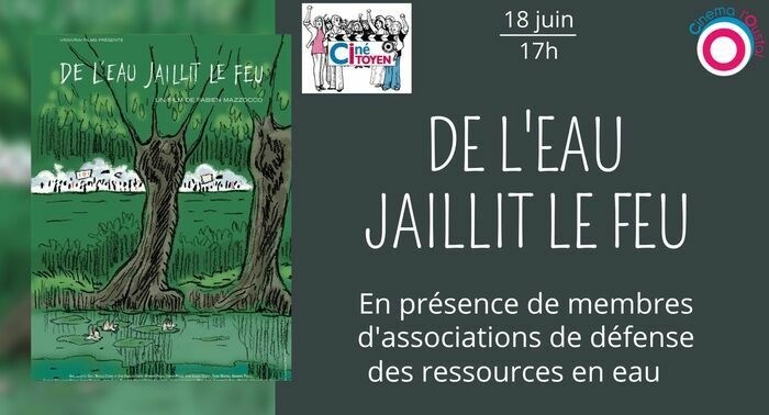 Projection Du Film De L Eau Jaillit De Feu