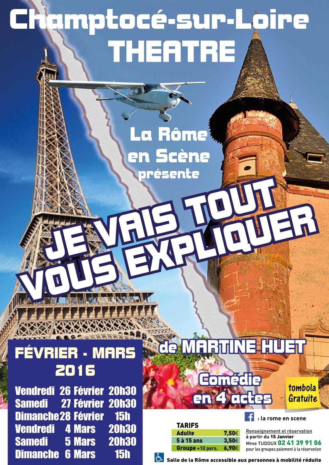 Je vais tout vous expliquer par la troupe de La Rôme en Scène Champtocé-sur-Loire