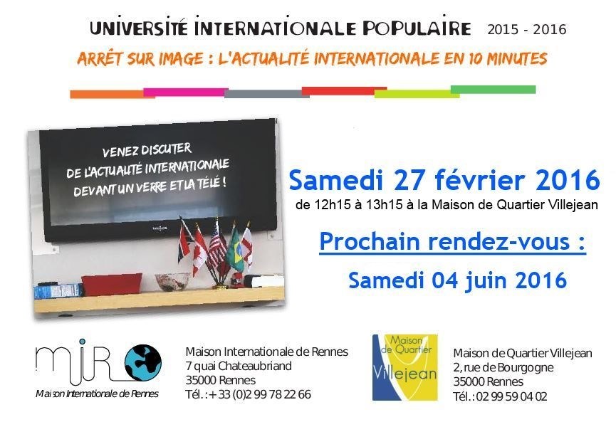 Discussions autour de l'actualité internationale