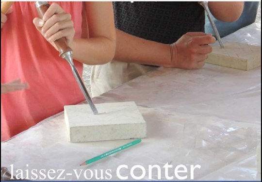 Atelier taille de pierre pour les enfants