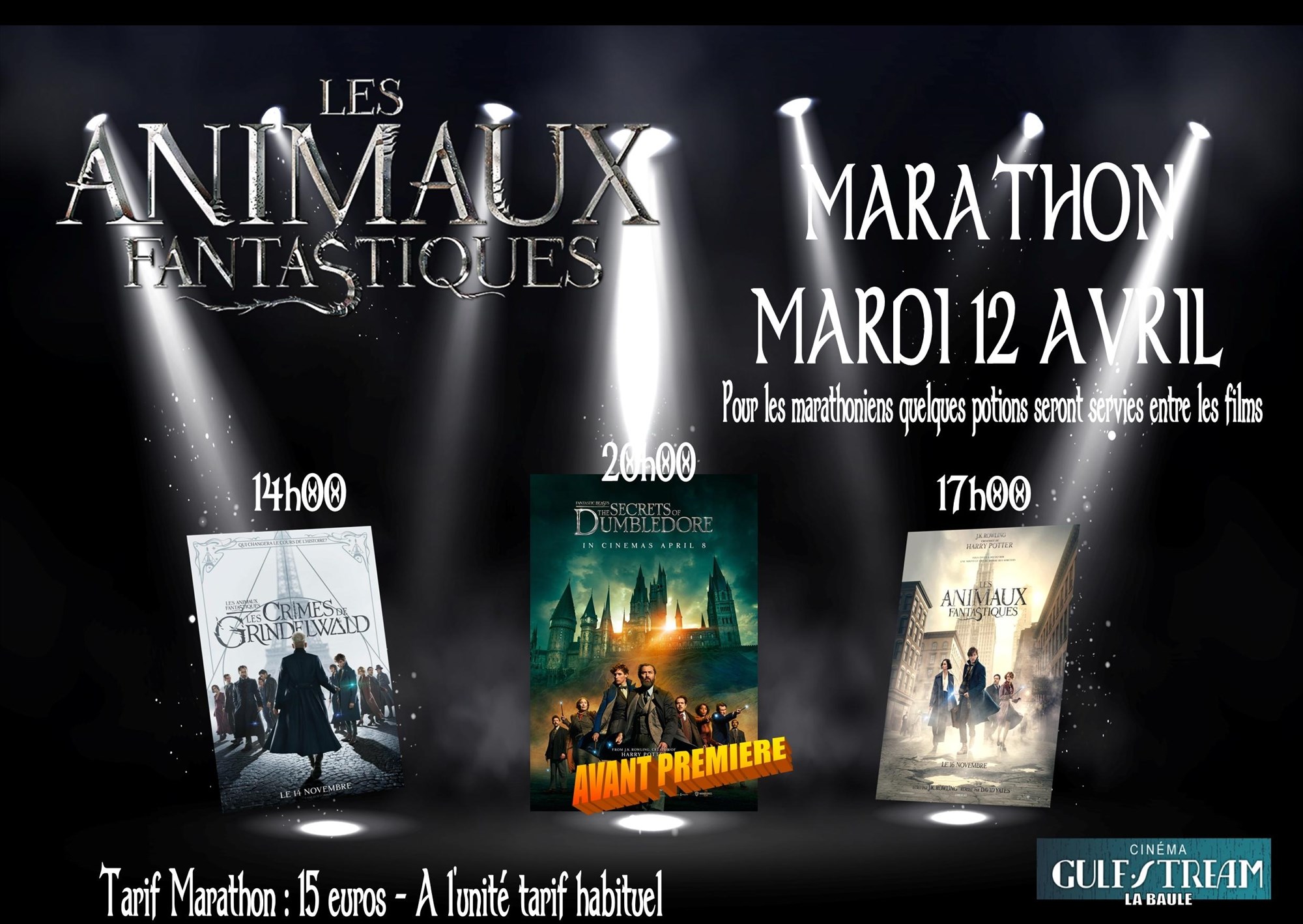 Marathon « Les animaux fantastiques »