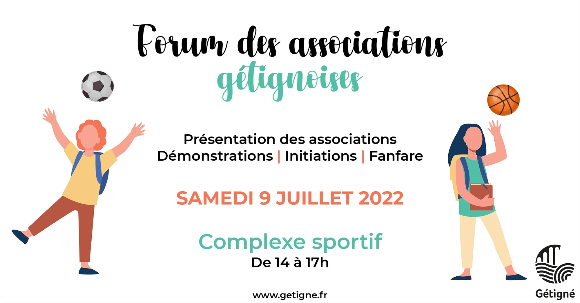 Visuel Forum des associations gétignoises 2022 © Mairie de Gétigné/Maxime Hériau