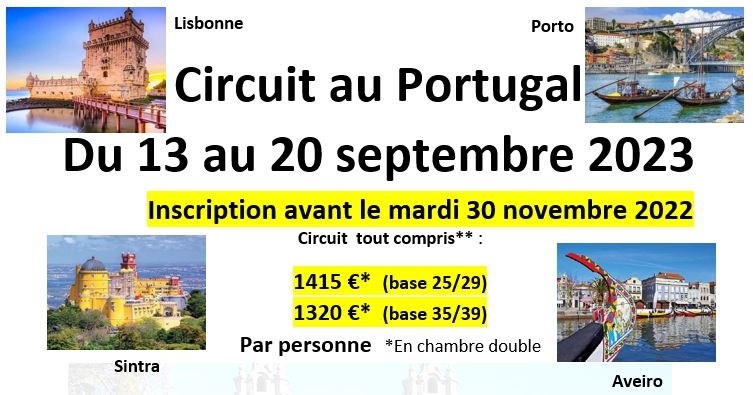 circuit au Portugal
