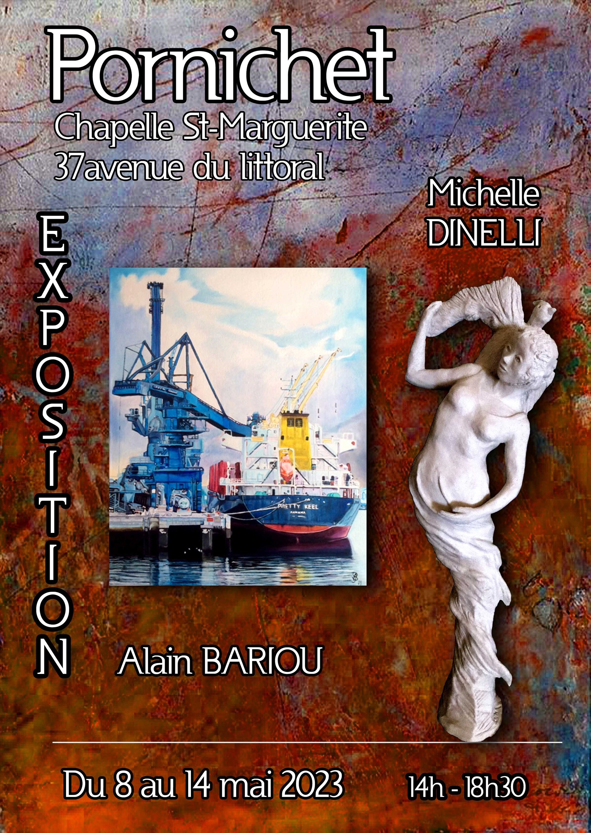 Peinture Alain Bariou et sculpture Michelle Dinelli