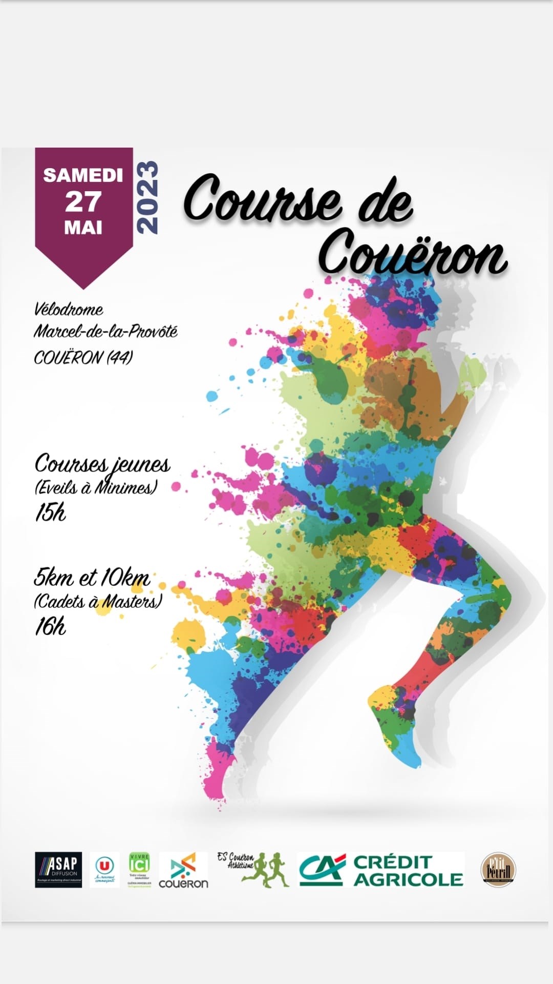 Course de Couëron sur les bords de Loire samedi 27 mai 2023 © ESC Athlétisme