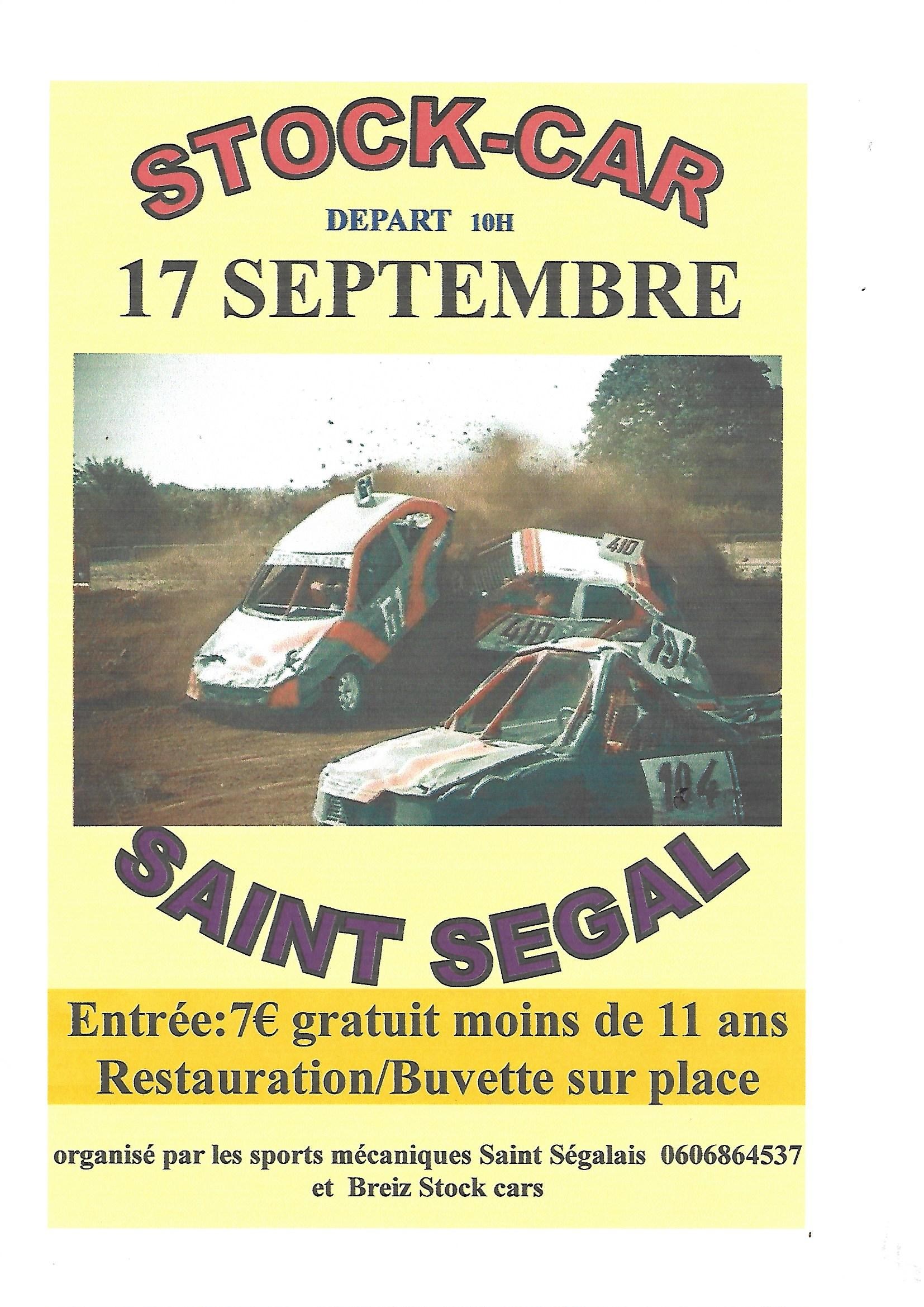 Stock-car organisé par les Sports mécaniques Saint-Ségalais