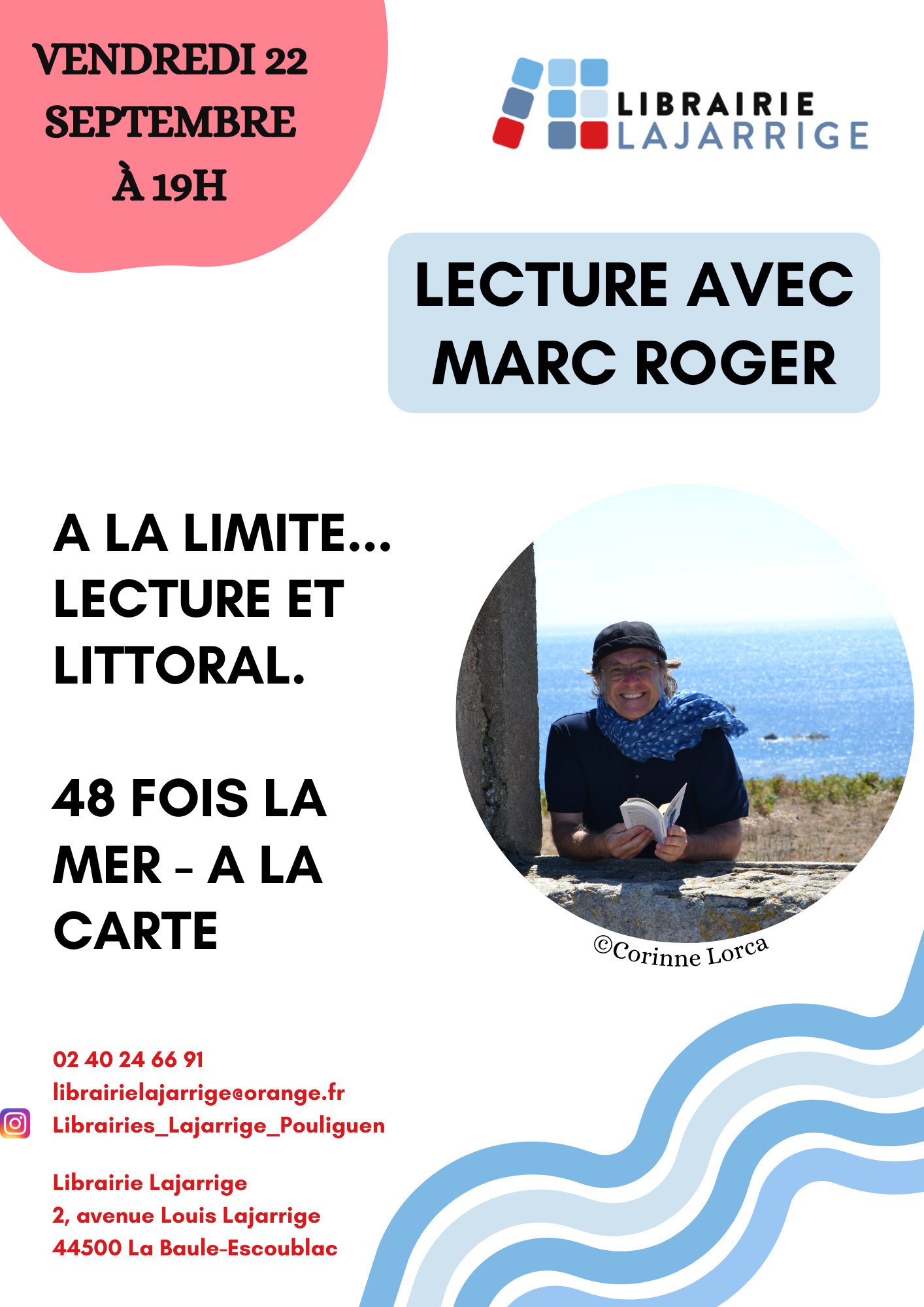 Affiche Lecture Marc Roger © Corinne Lorca