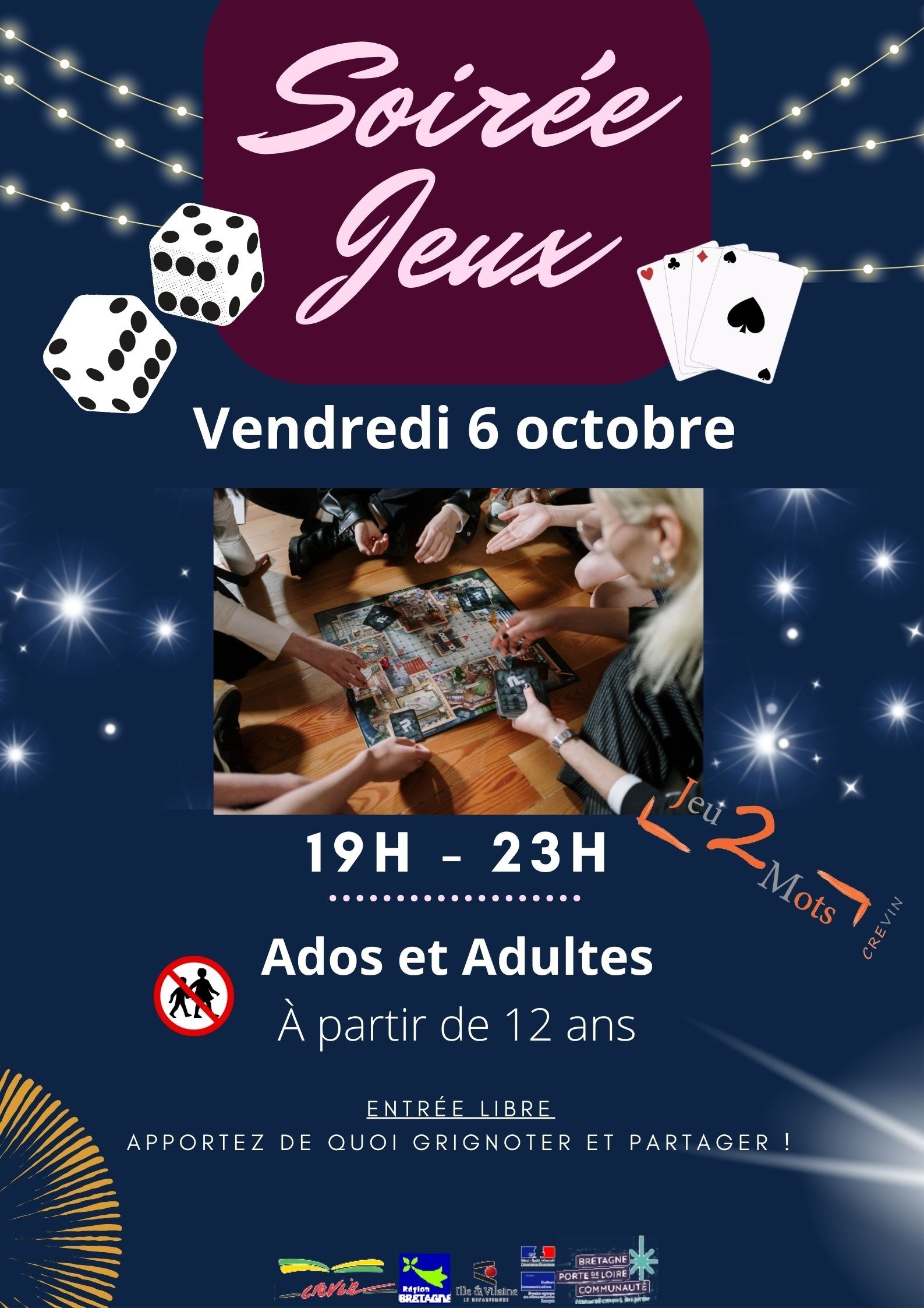 Soirée jeux adulte