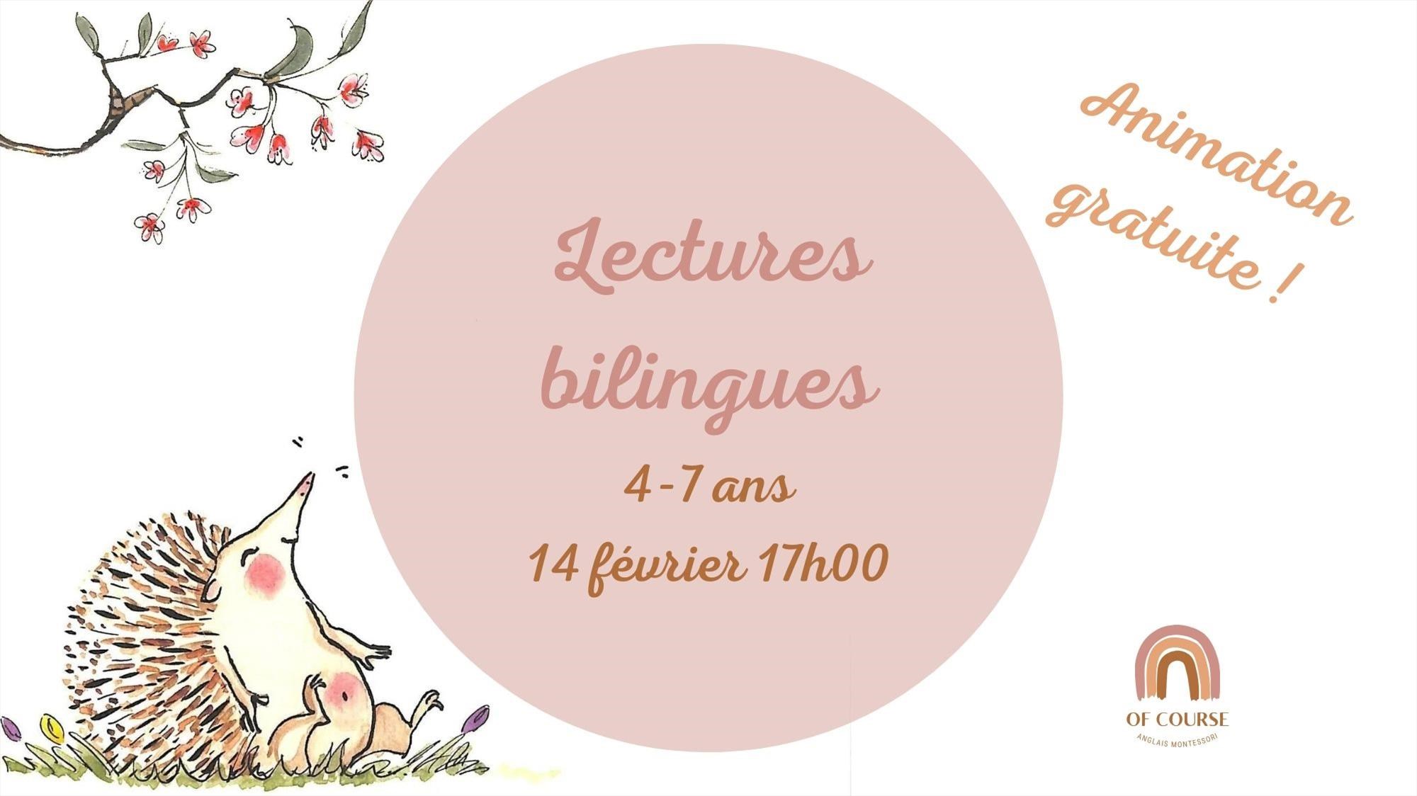 Animation lectures bilingues français anglais à Nantes © Of Course Montessori