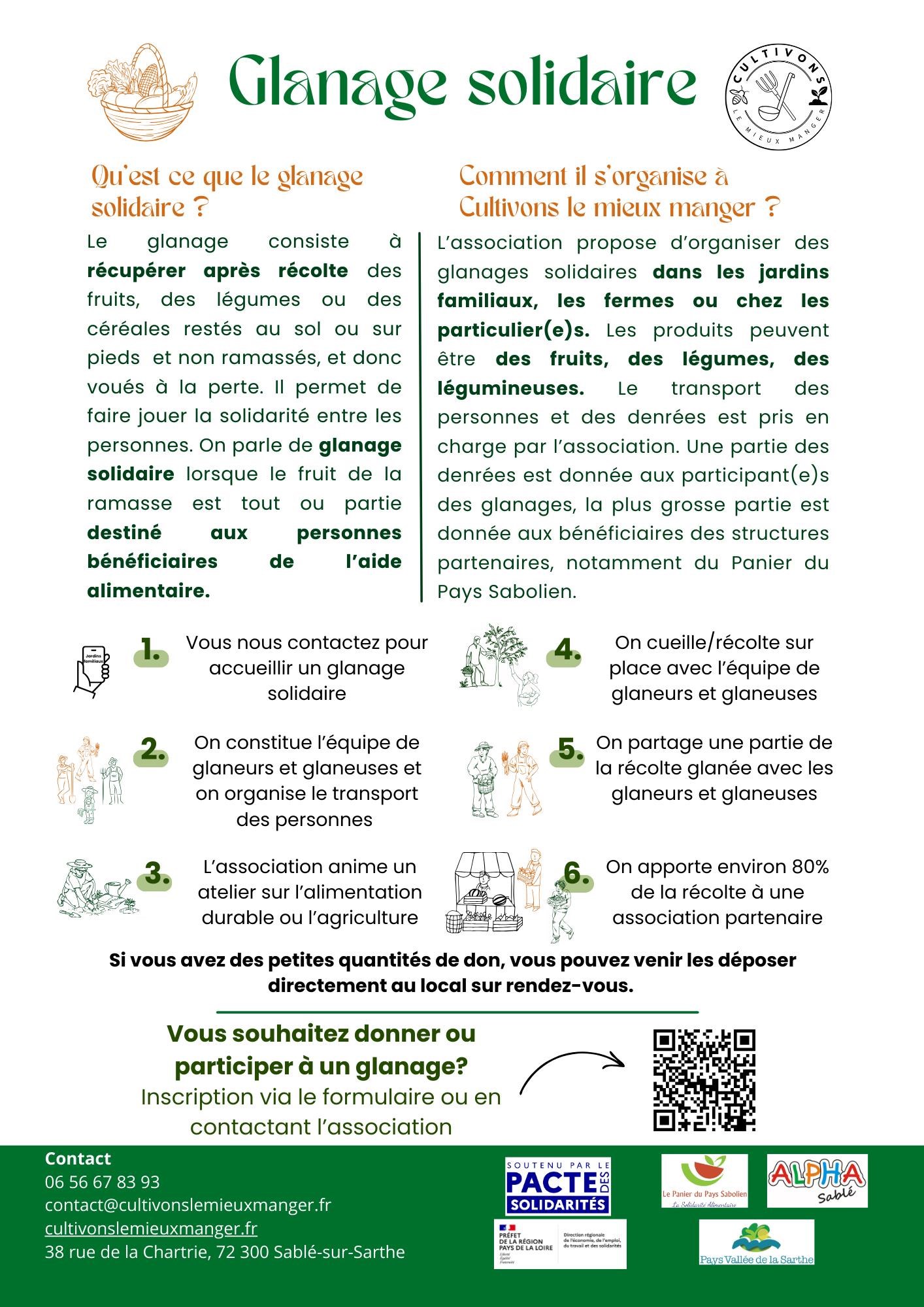 Glanage solidaire de fruits et légumes