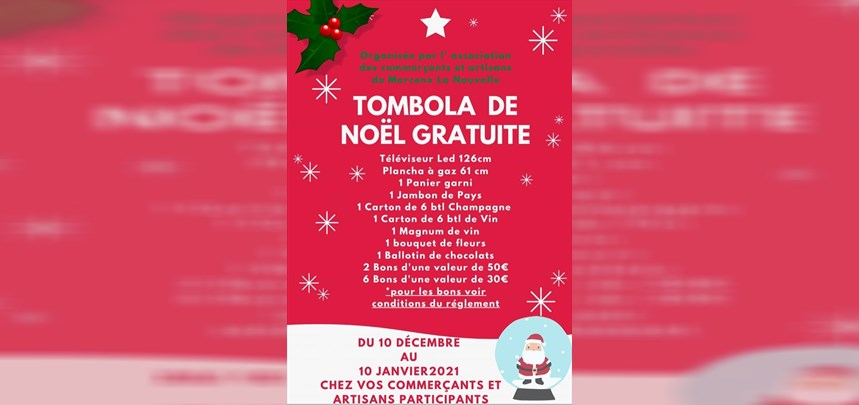 Tombola De Noel Gratuite Infolocale