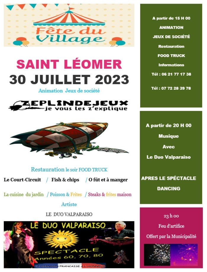 Calendrier Fete De Village 47 