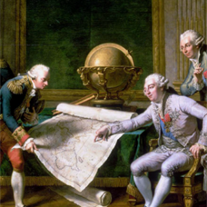 Louis XVI donnant des instructions à la Pérouse ©Nicolas André Monsiaux