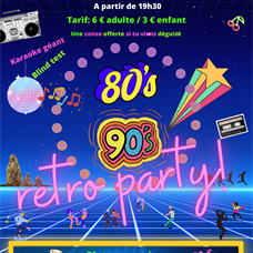 Soirée retro party 80-90 ©APE du Croissant