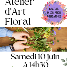Atelier d'art floral ©Médiathèque de Lessay