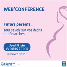 Web'conférence Futurs parents ©CPAM de la Sarthe