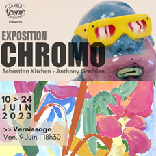 Vernissage exposition Chromo ©Sebastian Kitchen X Anthony Gralhien