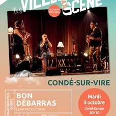 flyer concert folk Compagnie Bon débarras condé sur vire ©© Manche Département