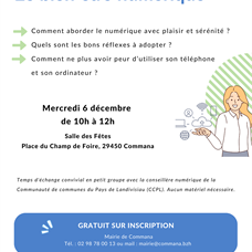 Affiche « Bien-être numérique » COMMANA ©Espace France Services