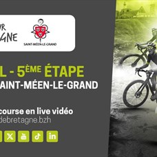 Affiche annonce arrivée 5ème étape à Saint-Méen-le-Grand ©Tour de Bretagne
