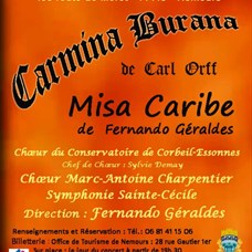 affiche du concert Carmina Burana à Nemours ©