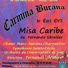 affiche du concert CARMINA BURANA à Sens ©