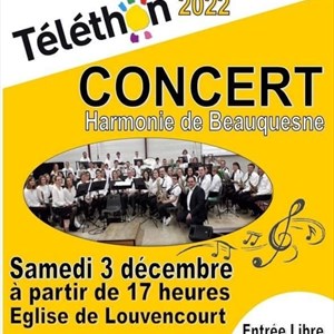 Concert du Téléthon par l'harmonie de Beauquesne ©@Club de loisirs de Louvencourt