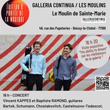 Festival INVENTIO fait escale à la GALLERIA CONTINUA : viste-concert duo de guitares KAPPES/RAMOND ©Catherine Pierron