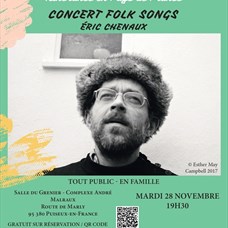Concert Folk Songs / Éric Chenaux - Par les villages, itinérance en Pays de France à Puiseux-en-France ©
