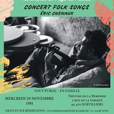 Concert Folk Songs / Éric Chenaux - Par les villages, itinérance en Pays de France à Survilliers ©
