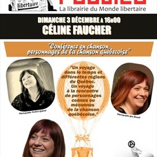 Céline Faucher  » Personnages de la Chanson Québécoise », Conférence en chanson. ©